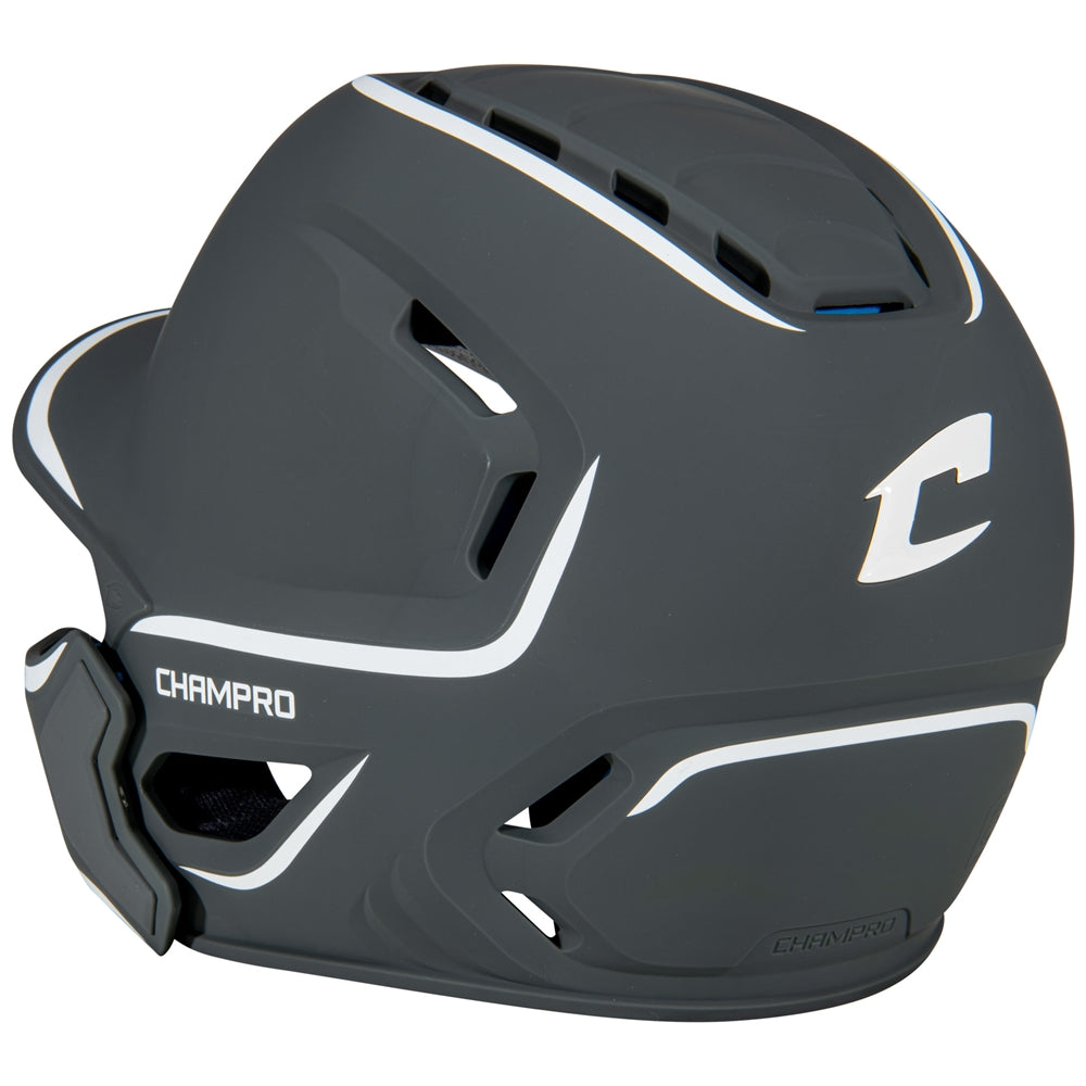 Batting Helmet with Jaw Guard - Two Tone Matte