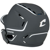 Batting Helmet with Jaw Guard - Two Tone Matte