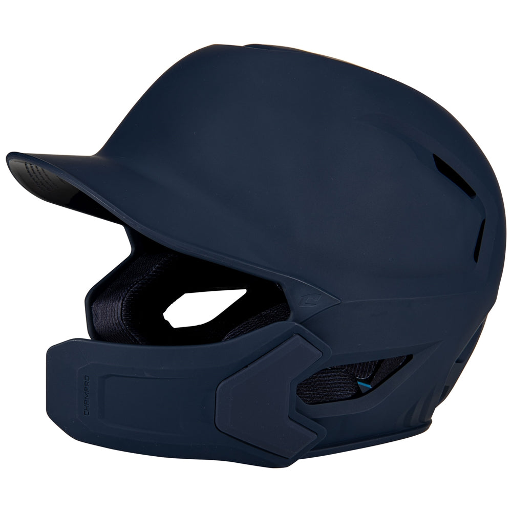 Batting Helmet with Jaw Guard - Matte