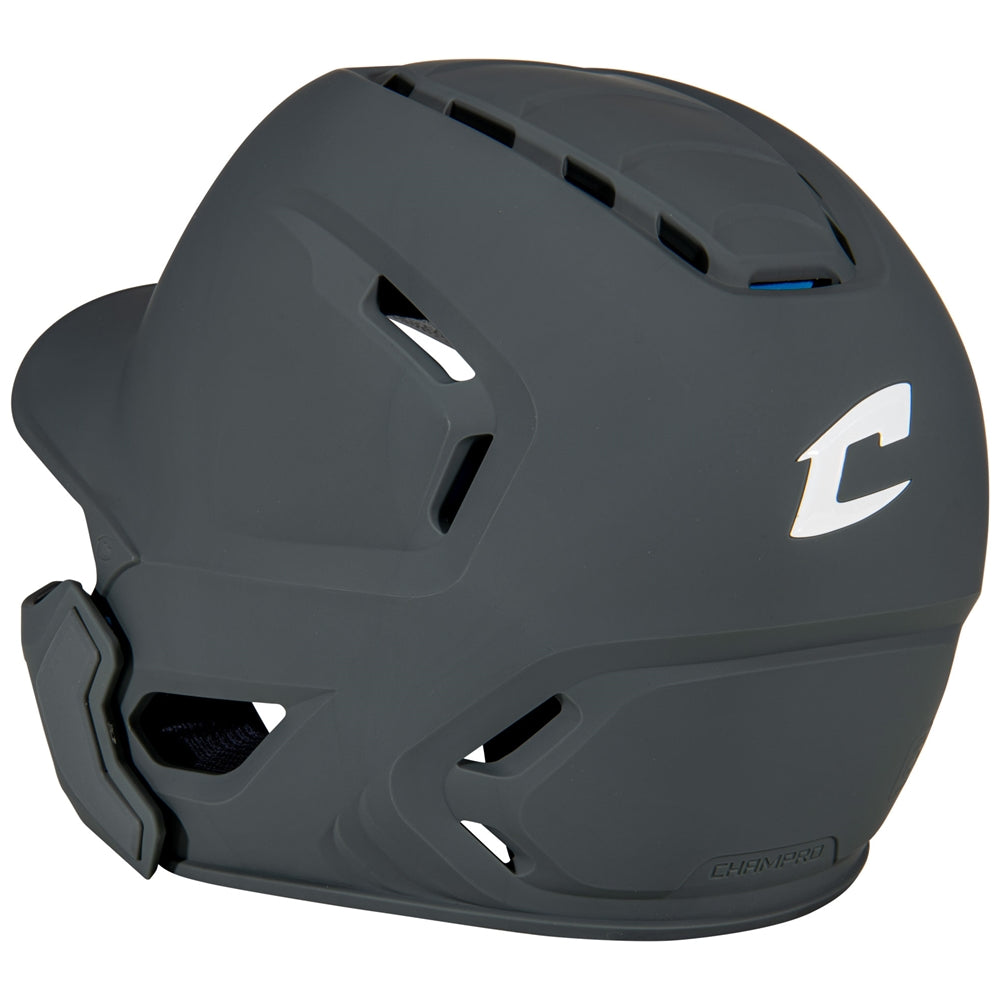 Batting Helmet with Jaw Guard - Matte