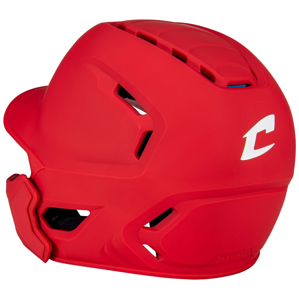 Batting Helmet with Jaw Guard - Matte