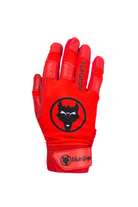 Howler Red Batting Gloves back
