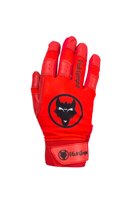 Howler Red Batting Gloves back