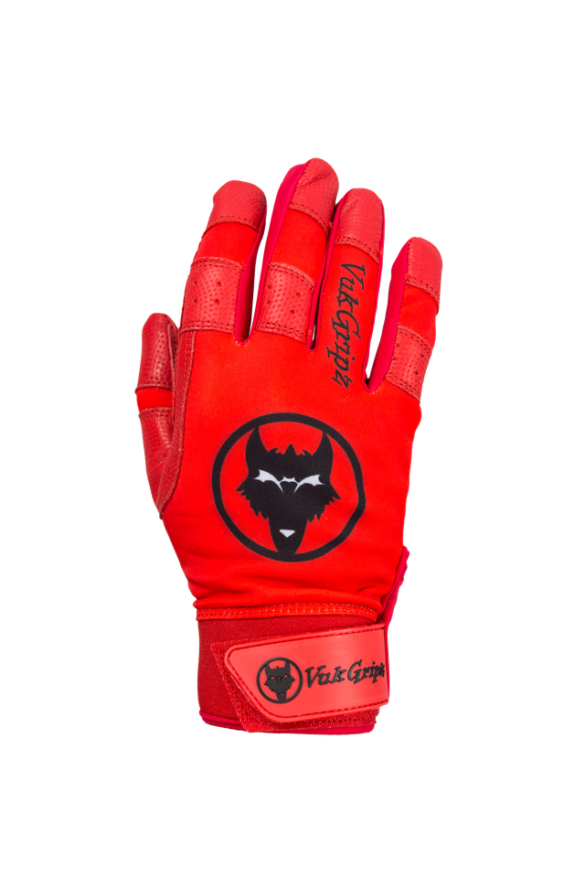 Howler Red Batting Gloves back