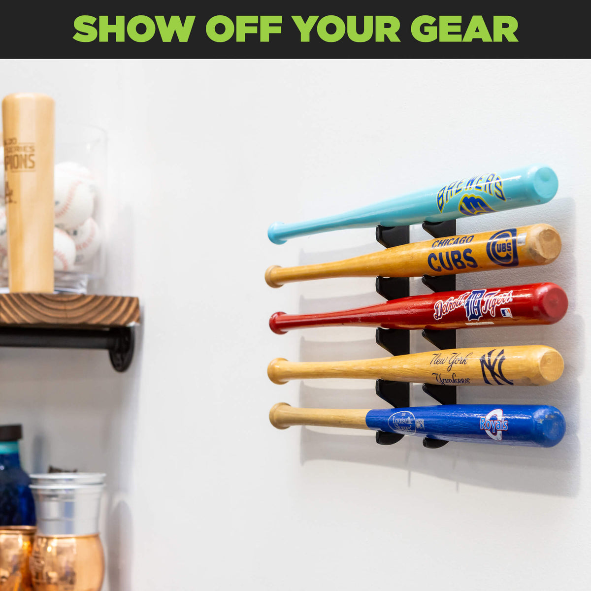 HIDEit Mini Bat | Horizontal Mini Bat Mount - BACKORDERED UNTIL 9/01/26 - ALL ORDER ITEMS WILL SHIP AT ONCE