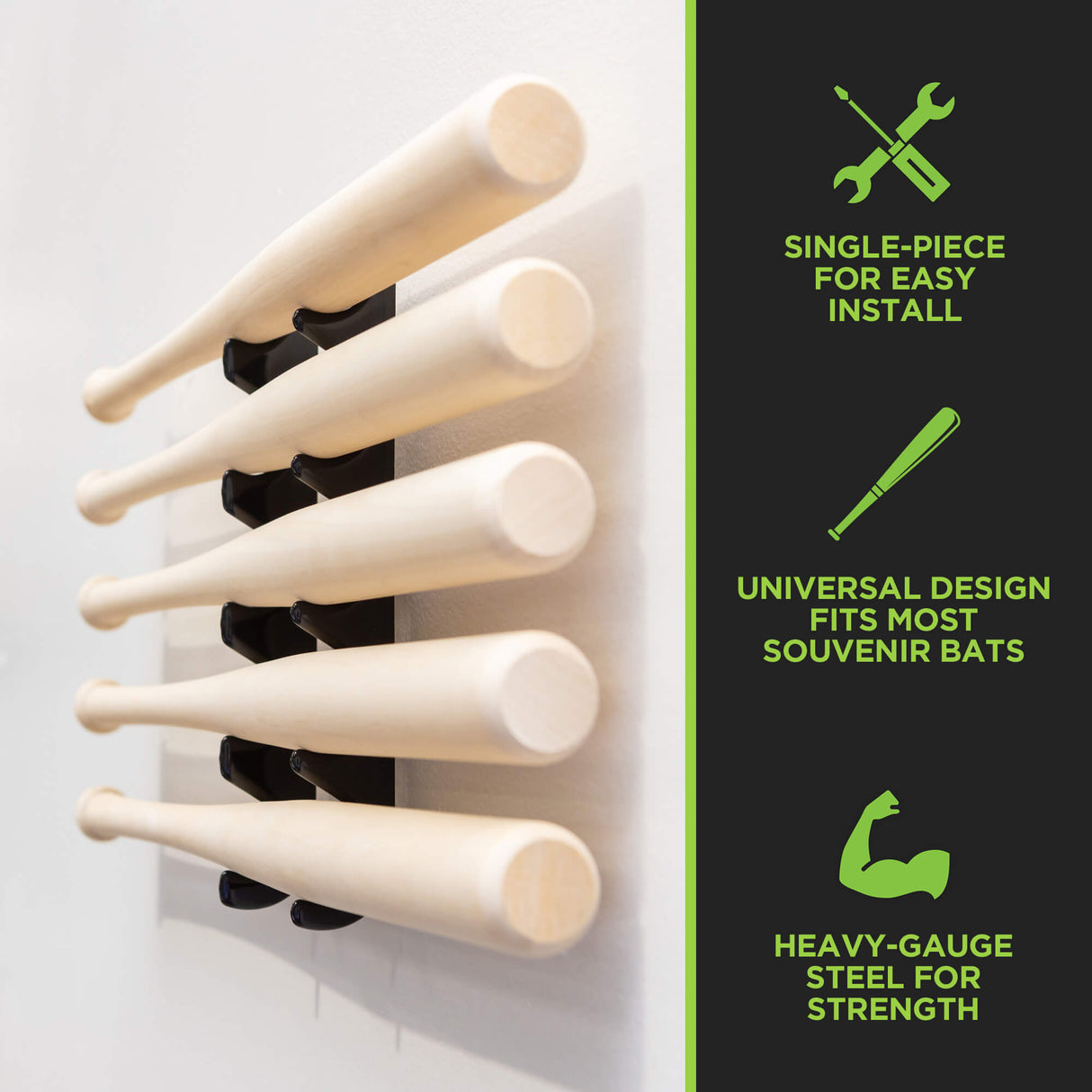 HIDEit Mini Bat | Horizontal Mini Bat Mount