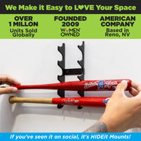 HIDEit Mini Bat | Horizontal Mini Bat Mount - BACKORDERED UNTIL 10/01/26 - ALL ORDER ITEMS WILL SHIP AT ONCE
