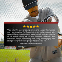 Power Swing Starter Bundle - Baseball & Softball Swing Trainer – 1 Attachment Point - Includes 4 week bat speed accelerator program