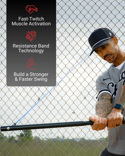 Power Swing Starter Bundle - Baseball & Softball Swing Trainer – 1 Attachment Point - Includes 4 week bat speed accelerator program