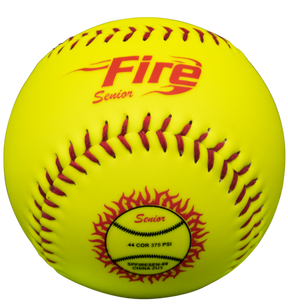 Senior Slowpitch Leagues will knock it out of the park with this ball. Sold by the dozen. The Fire Slowpitch Softball is non-licensed for any recreational, pick up softball game.