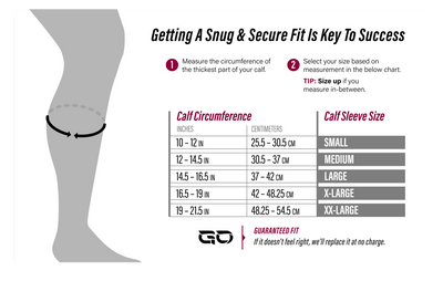 GO Kinesiology + Compression Calf Sleeves