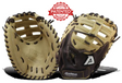 Akadema Torino first base mitt in beige and brown