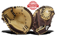 Akadema Prodigy Series catcher’s mitt in beige and brown