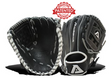 Akadema fielder's mitt in black and grey