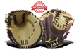 Akadema first base mitt in beige and brown