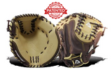 Akadema first base mitt in beige and brown