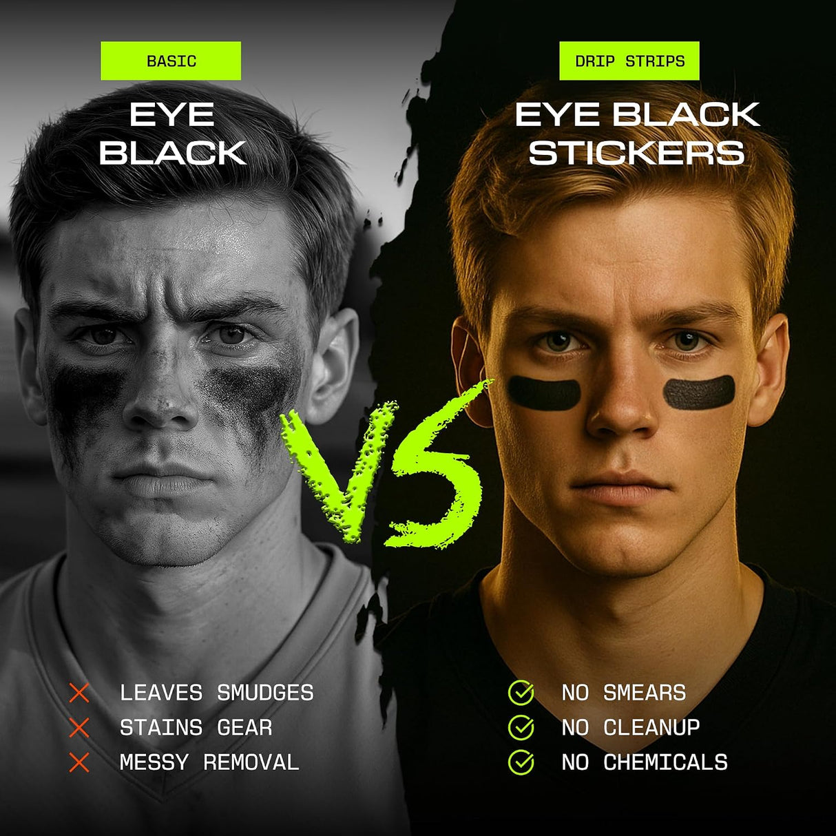 DRIP Strips Eye Black Stickers - 24 Pairs