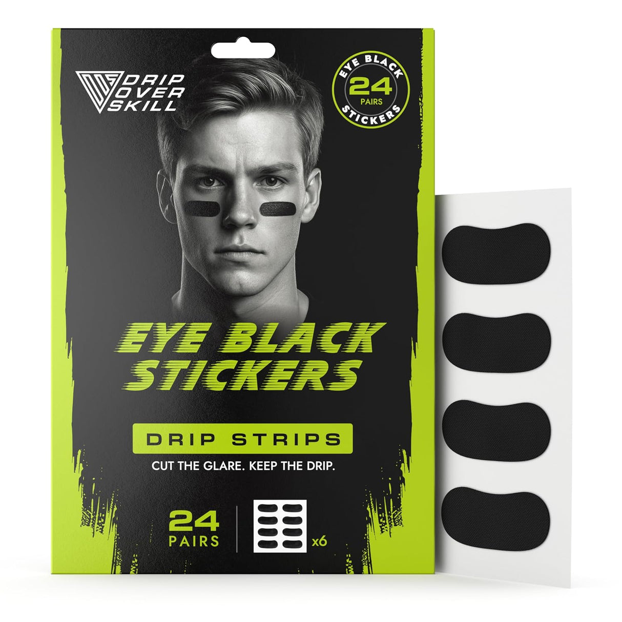 DRIP Strips Eye Black Stickers - 24 Pairs