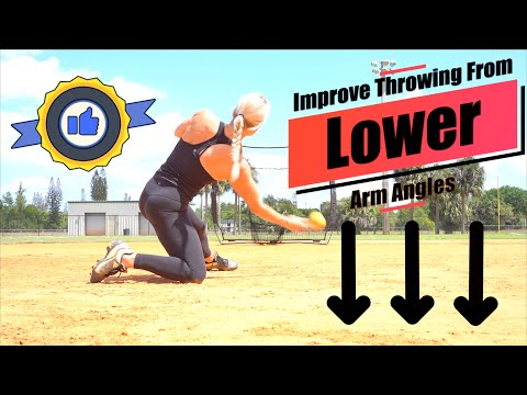 You have to throw from a LOW ANGLE with this drill!