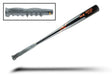 Jaw Bats two-handed training bat in black with grey handle and orange text